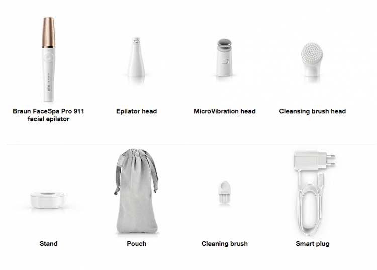 Braun FaceSpa Pro 911 facial Epilator Product